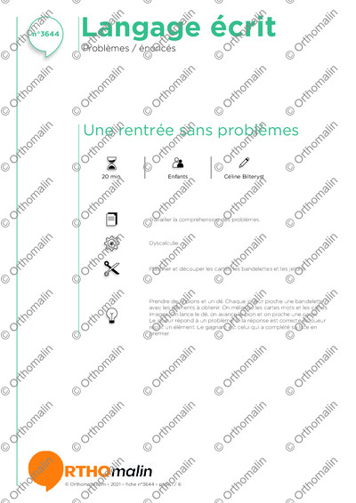 Page 1 de la fiche