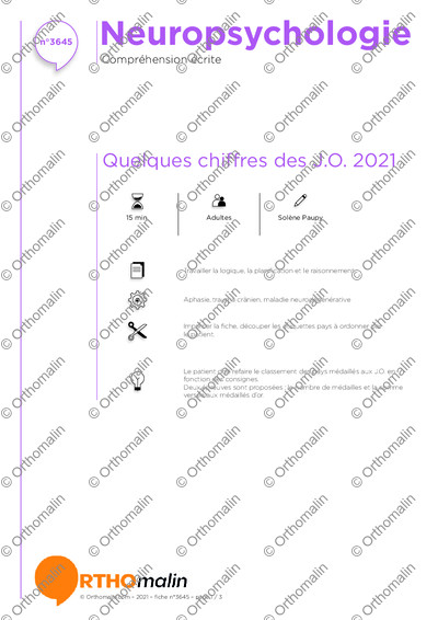 Page 1 de la fiche