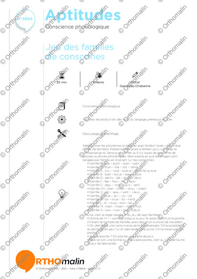 Page 1 de la fiche