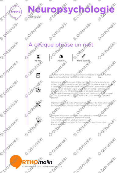 Page 1 de la fiche