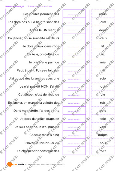 Page 3 de la fiche