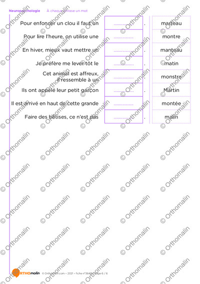 Page 6 de la fiche