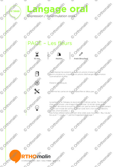 Page 1 de la fiche