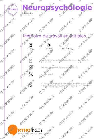 Page 1 de la fiche