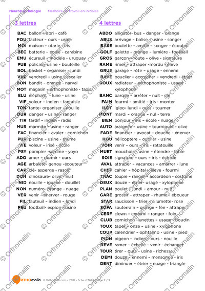 Page 2 de la fiche