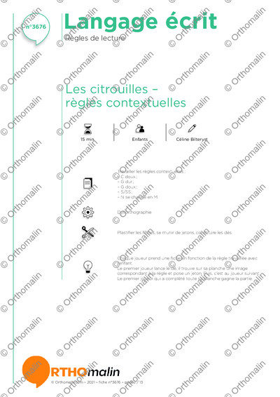 Page 1 de la fiche