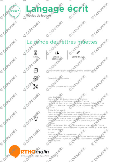 Page 1 de la fiche