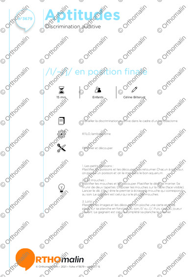 Page 1 de la fiche