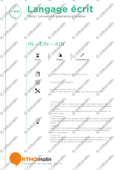 Page 1 de la fiche