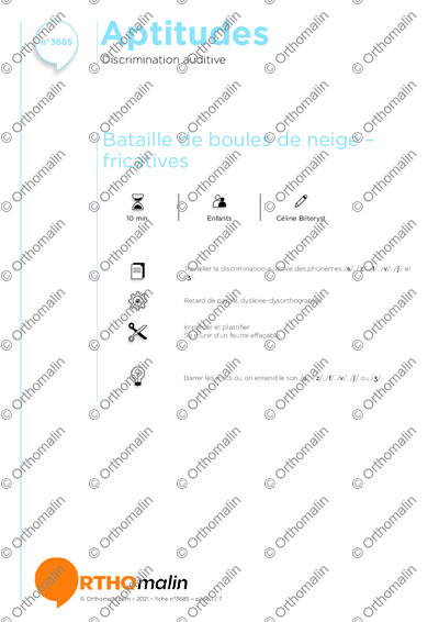 Page 1 de la fiche