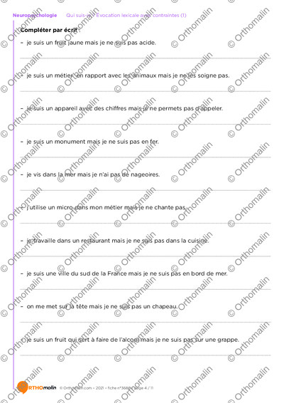 Page 4 de la fiche