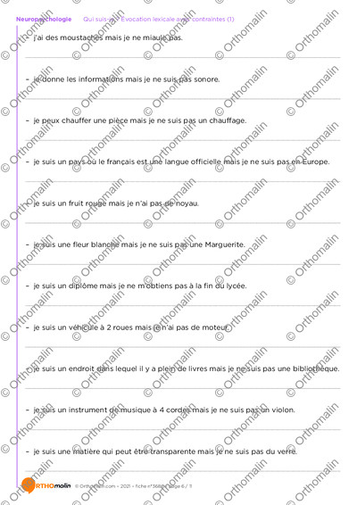 Page 6 de la fiche