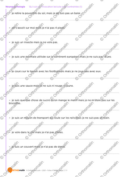Page 7 de la fiche
