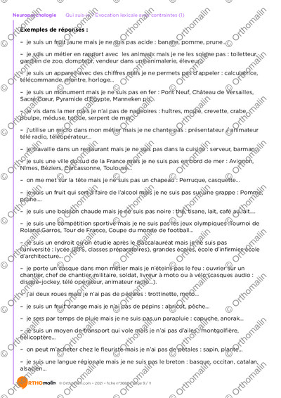 Page 9 de la fiche
