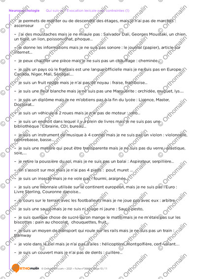 Page 10 de la fiche