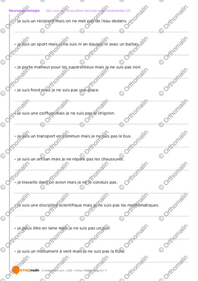 Page 6 de la fiche