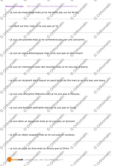 Page 7 de la fiche