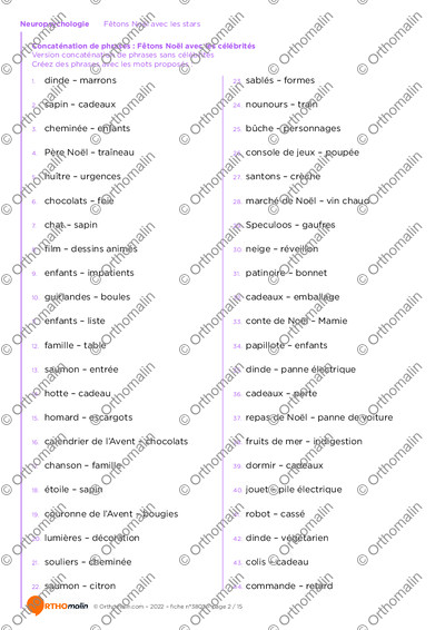 Page 2 de la fiche