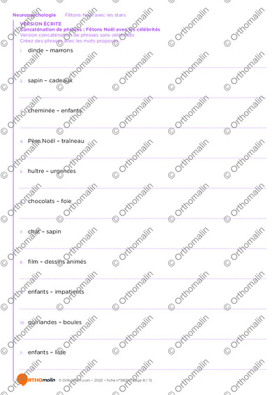 Page 8 de la fiche
