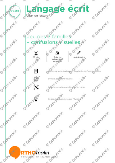 Page 1 de la fiche
