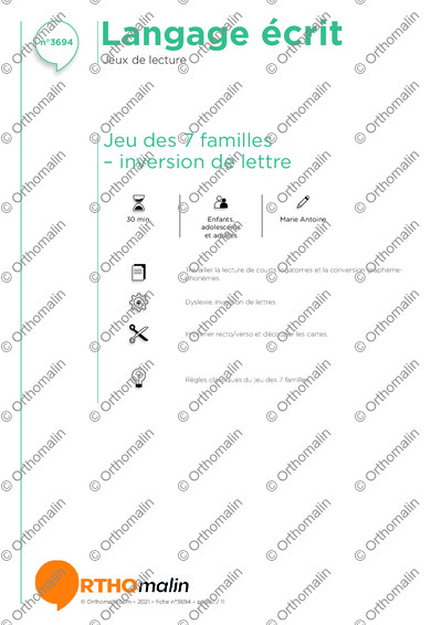 Page 1 de la fiche