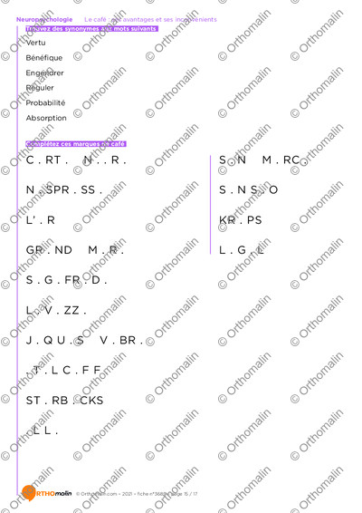 Page 15 de la fiche
