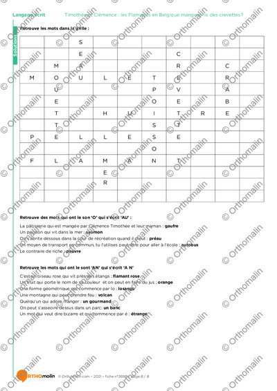 Page 8 de la fiche