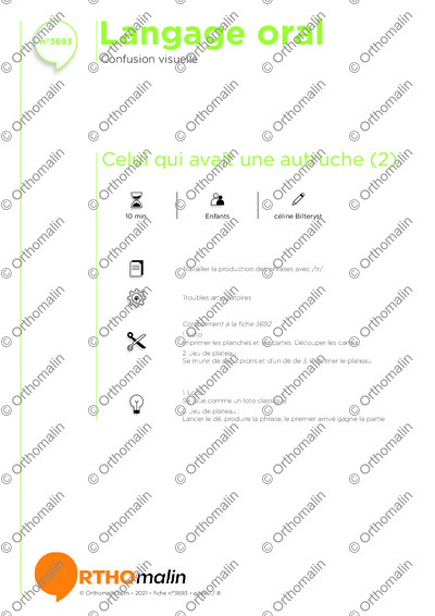 Page 1 de la fiche