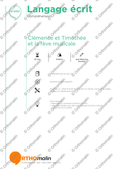Page 1 de la fiche