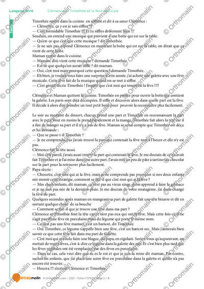 Page 2 de la fiche