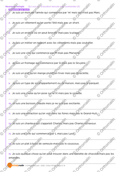 Page 4 de la fiche