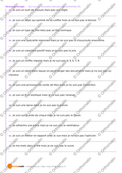 Page 6 de la fiche