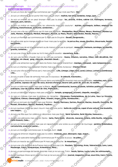 Page 7 de la fiche