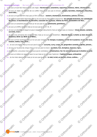 Page 8 de la fiche