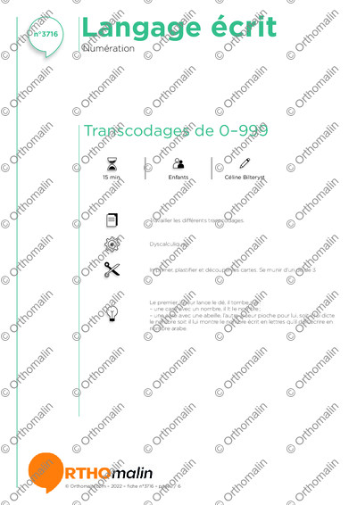 Page 1 de la fiche