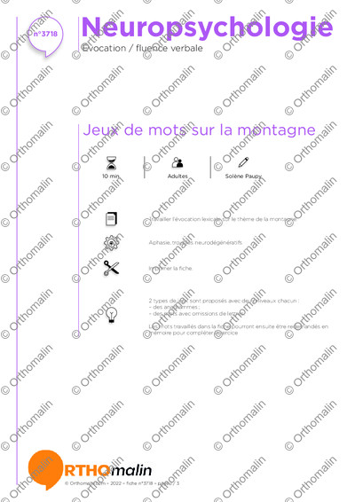 Page 1 de la fiche
