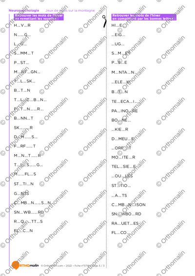Page 3 de la fiche