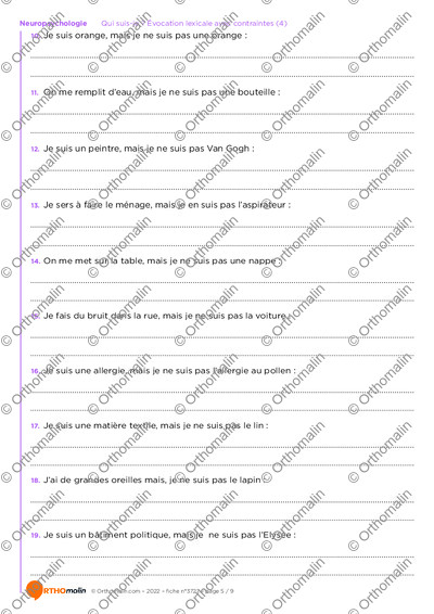 Page 5 de la fiche