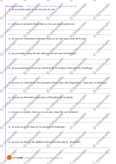 Page 6 de la fiche
