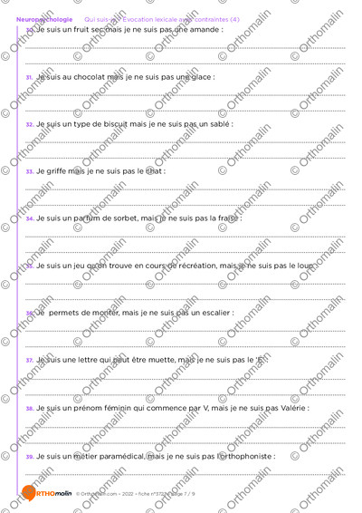 Page 7 de la fiche