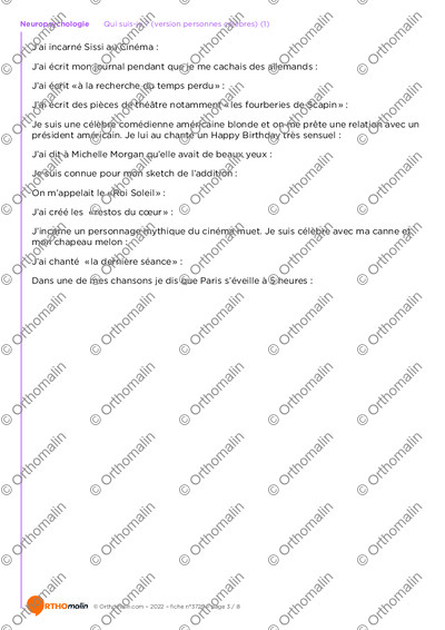 Page 3 de la fiche