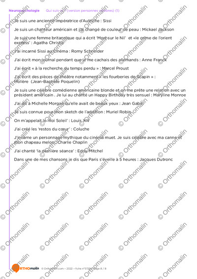 Page 8 de la fiche