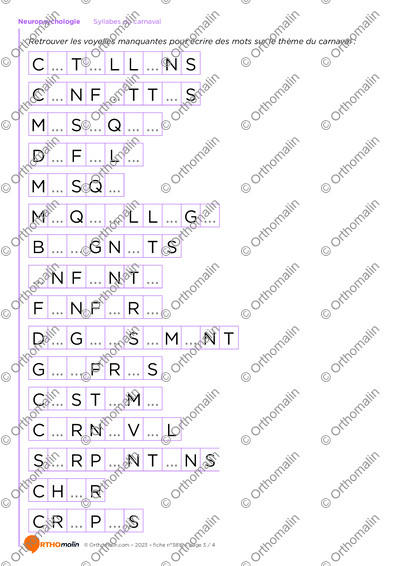 Page 3 de la fiche