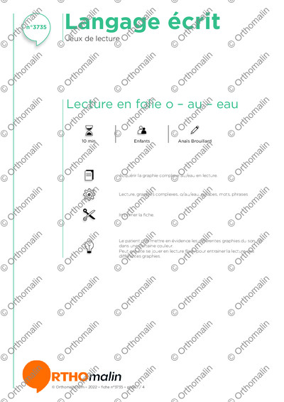 Page 1 de la fiche