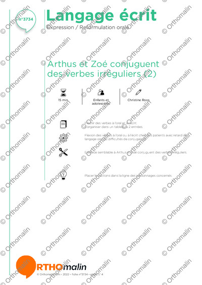 Page 1 de la fiche