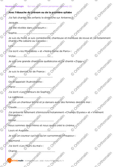Page 4 de la fiche