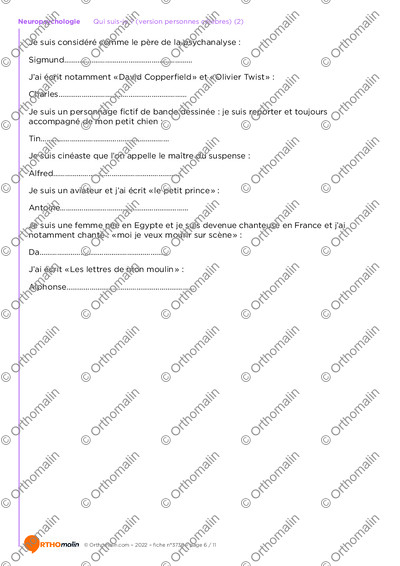 Page 6 de la fiche