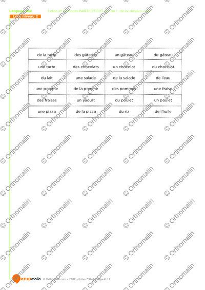 Page 6 de la fiche