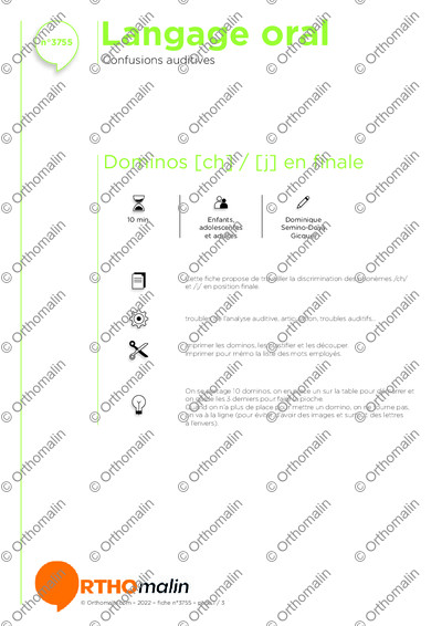 Page 1 de la fiche