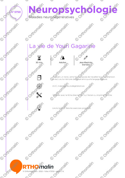 Page 1 de la fiche